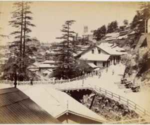 The Combermere Bridge Shimla in 1890